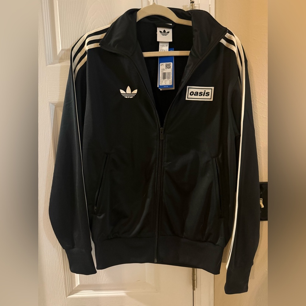 NWT Oasis Live 25 Adidas Black Jacket with White Accents size XS (unisex)